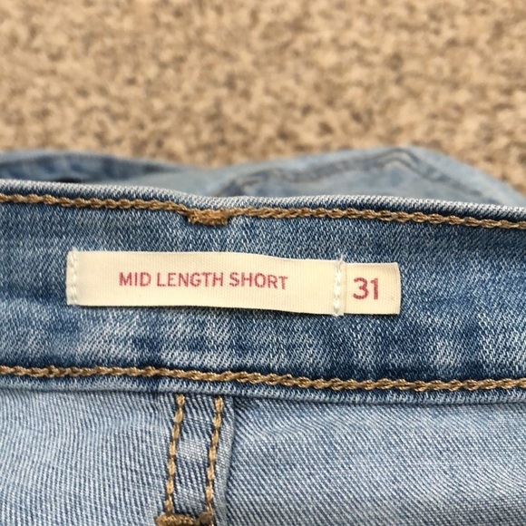 Levi’s Mid Length Shorts Size 31 Blue - Picture 7 of 10